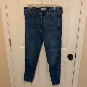 Madewell 10 inch High Rise Skinny Jeans Size 31